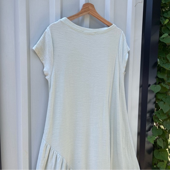 Free People Beach Lena Midi Dress Green Short Sleeve Cotton Womens Small S - Picture 4 of 11